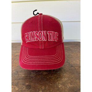 Vintage Crimson Tide Adjustable Mesh Snapback Hat By 47 Brand W3